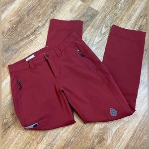 Women ‘s Stio Active Pants Rust Red Size S